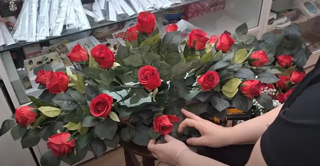 Red Roses Ramo buchon