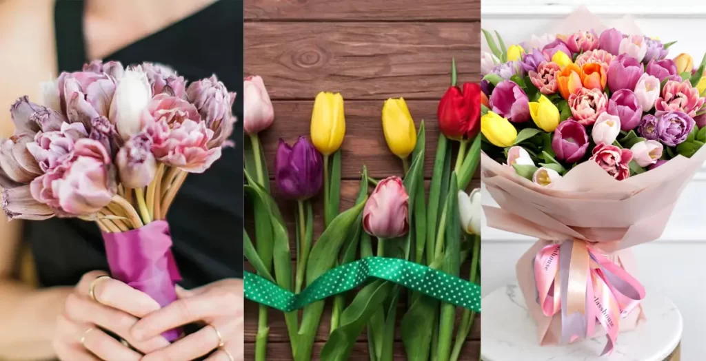 Types Of Tulip Flowers Bouquet